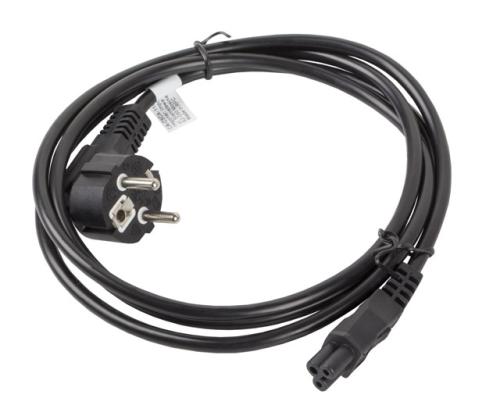 Lanberg CA-C5CA-11CC-0018-BK Power Cable Euro CEE 7/7 to C5 1.8M, Black