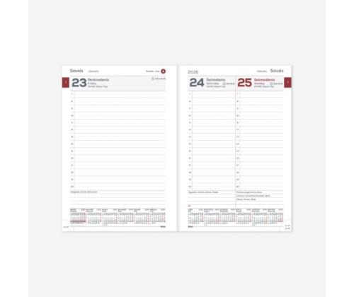 Planning notebook calendar 2026 A5 green