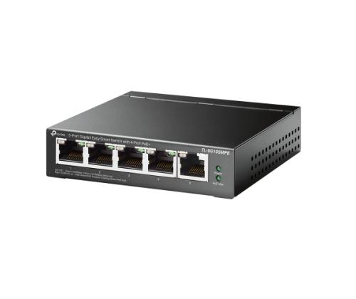 TP-Link TL-SG105MPE 5-Port Gigabit Easy Smart Switch with 4-Port PoE+