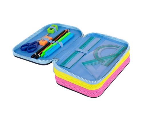 Triple decker pencil case with equipment CoolPack Jumper 3 IN THE GARDEN
