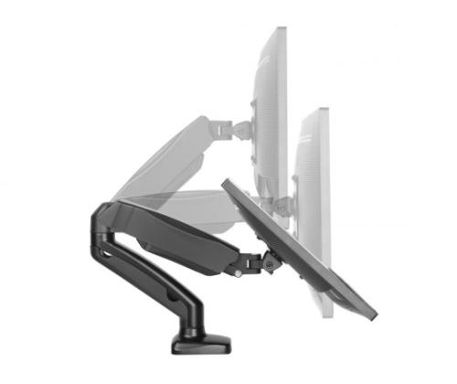 Up Up Premium Single Screen Monitor Arm 17-32'', VESA 75x75, 100x100, Matte Black