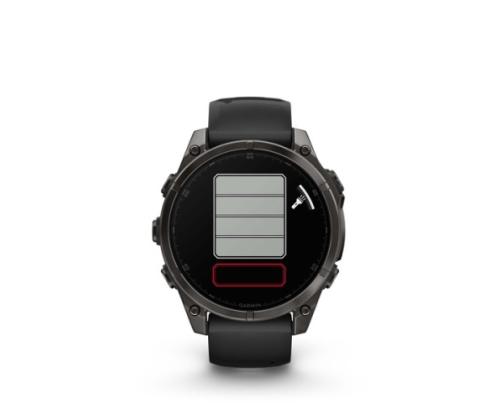 Garmin Fenix 8 Smart Watch 47 mm AMOLED Sapphire,Carbon grey DLC,Black/Pebble grey sil. band