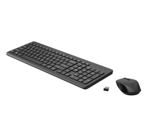 HP 330 Combo Wireless Keyboard + Mouse RF Wireless, US Int, Black