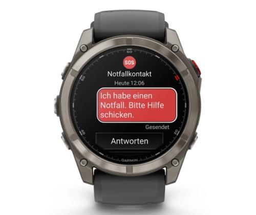 Garmin Fenix 8 Pro Smart Watch 51 mm AMOLED Sapphire, Titanium, Graphite/Black silicone band