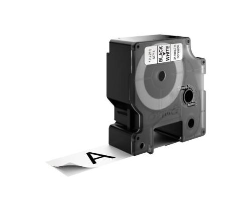 DYMO D1 Standard 53713 (S0720930) Label Tape, 24mm x 7m, Black on White