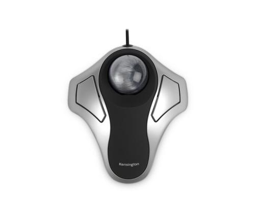 Kensington Orbit Optical Trackball Wired Mouse with trackball, Silver