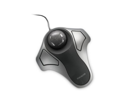 Kensington Orbit Optical Trackball Wired Mouse with trackball, Silver