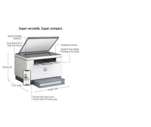 HP LaserJet MFP M234dw Printer Laser B/W A4 29 ppm Wi-Fi USB Bluetooth Ethernet LAN