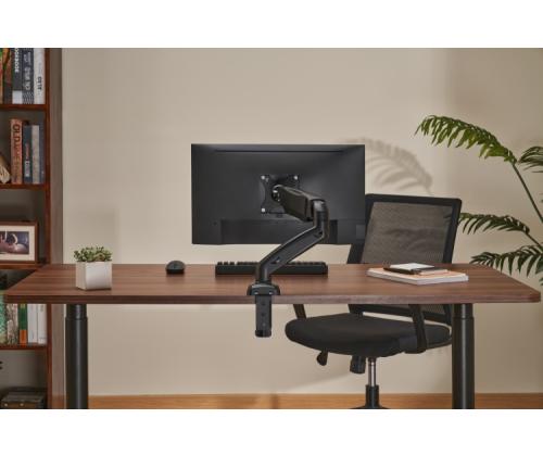 Up Up Premium Single Screen Monitor Arm 17-32'', VESA 75x75, 100x100, Matte Black