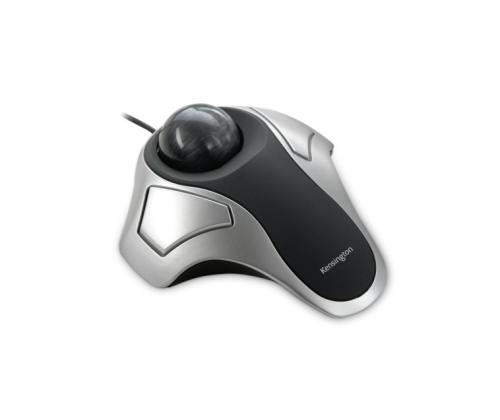 Kensington Orbit Optical Trackball Wired Mouse with trackball, Silver