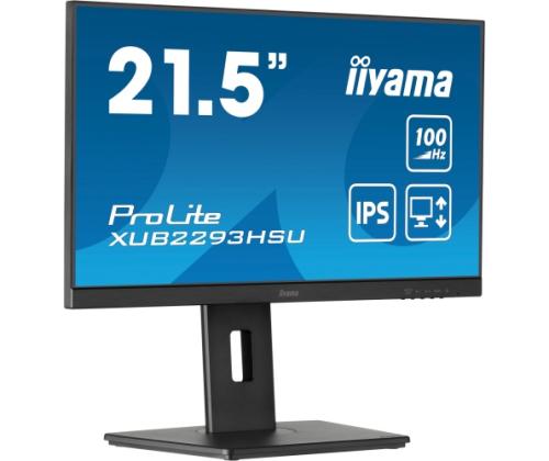 iiyama ProLite XUB2293HSU-B7 Monitor 21.5'' IPS FHD 1920x1080, 1 ms, 300 cd/m2, 100 Hz, Black