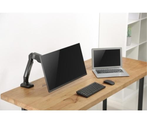 Up Up Premium Single Screen Monitor Arm 17-32'', VESA 75x75, 100x100, Matte Black