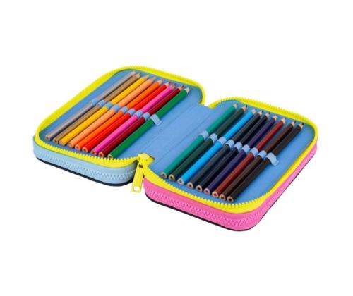 Triple decker pencil case with equipment CoolPack Jumper 3 IN THE GARDEN