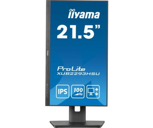 iiyama ProLite XUB2293HSU-B7 Monitor 21.5'' IPS FHD 1920x1080, 1 ms, 300 cd/m2, 100 Hz, Black