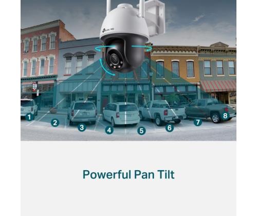 TP-Link VIGI C540-W VIGI 4MP Outdoor Full-Color Wi-Fi Pan Tilt Network Camera