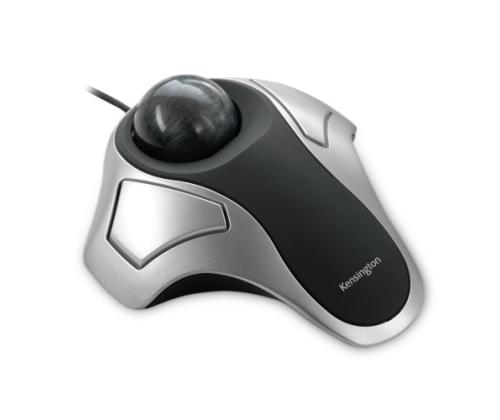 Kensington Orbit Optical Trackball Wired Mouse with trackball, Silver