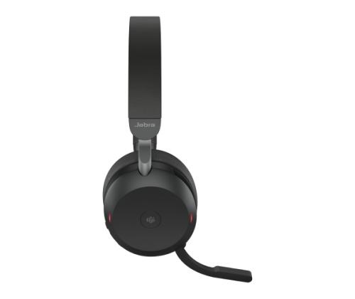 Jabra Evolve2 75 MS Teams Wireless Headset, Bluetooth, USB-C, Black