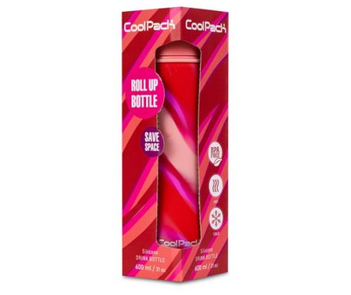 COOLPACK Silikon water bottle Pump 600 ml Girls Pink