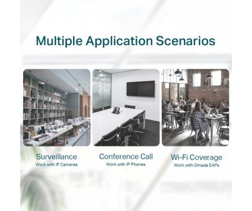 TP-Link TL-SG116P 16-Port Gigabit Desktop Switch with 16-Port PoE+