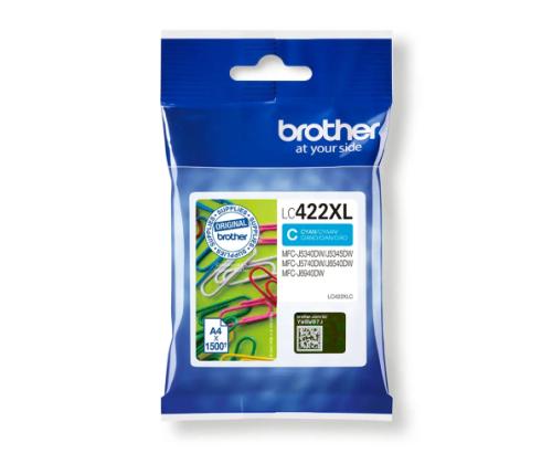 Brother LC422XL (LC422XLC) Ink Cartridge, Cyan