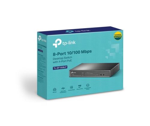 TP-Link TL-SF1008LP 8-Port 10/100Mbps Desktop Switch with 4-Port PoE