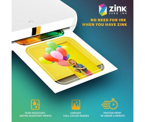 Kodak ZINK 2x3'' 50x76 mm 30 Sheets Pre-Cut Sticker Photo Paper