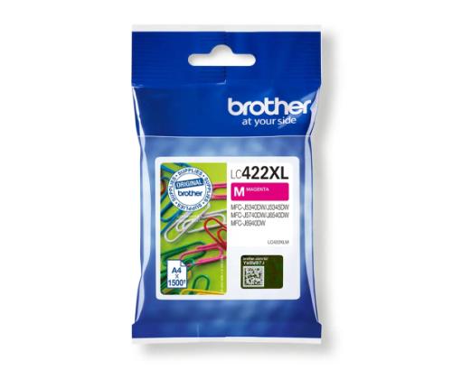 Brother LC422XL (LC422XLM) Ink Cartridge, Magenta
