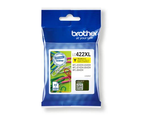 Brother LC422XL (LC422XLY) Ink Cartridge, Yellow