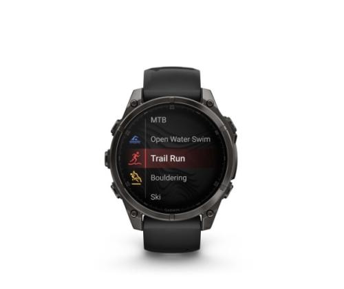 Garmin Fenix 8 Smart Watch 47 mm AMOLED Sapphire,Carbon grey DLC,Black/Pebble grey sil. band