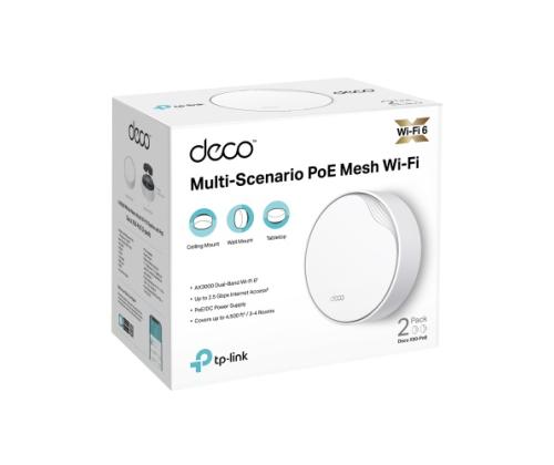 TP-Link DECO X50-POE(2-PACK) AX3000 Whole Home Mesh Wi-Fi 6 System with PoE