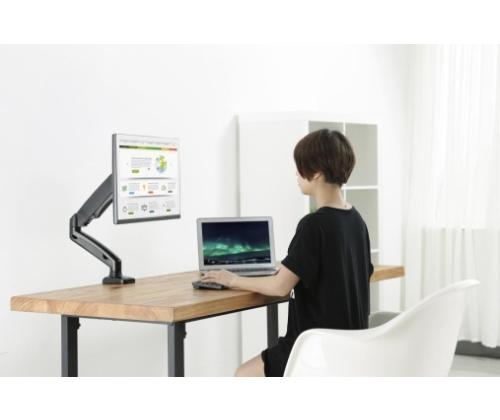 Up Up Premium Single Screen Monitor Arm 17-32'', VESA 75x75, 100x100, Matte Black
