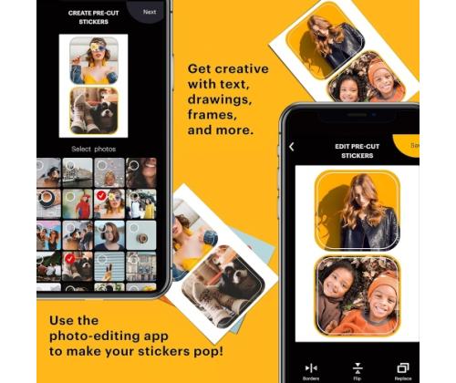 Kodak ZINK 2x3'' 50x76 mm 30 Sheets Pre-Cut Sticker Photo Paper