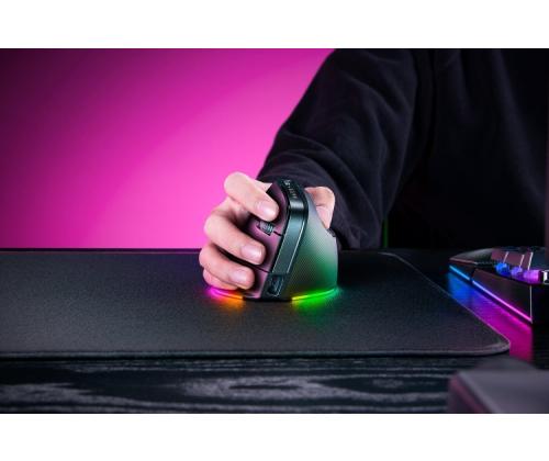 Razer Pro Click V2 Vertical Ergonomic Wireless Mouse RF Wireless+Bluetooth+USB-C, 30000 DPI, Black
