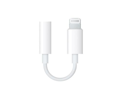 Apple Lightning to 3.5 mm Headphone Jack Adapter, White