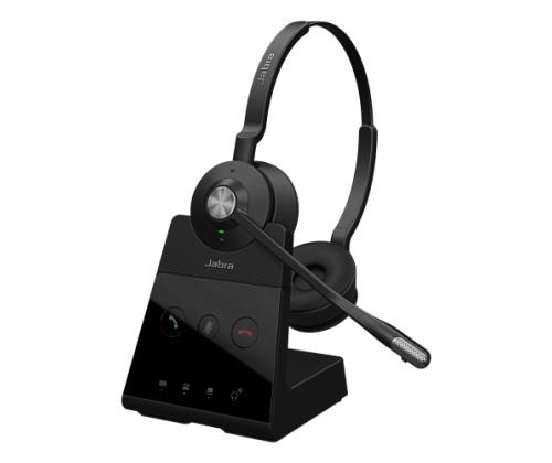 Jabra Engage 65 SE Stereo Wireless Headset, Charging Stand, Black