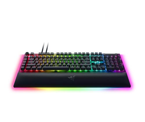Razer BlackWidow V4 Pro Gaming keyboard Wired, USB QWERTY, US, Green Switch, Black