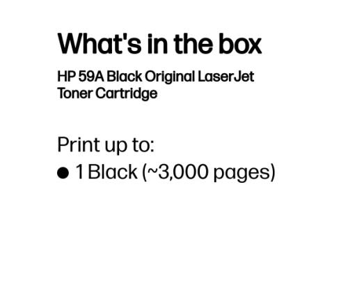 HP 59A (CF259A) Toner Cartridge, Black (SPEC)