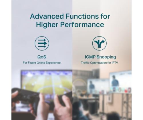 TP-Link TL-SG116P 16-Port Gigabit Desktop Switch with 16-Port PoE+