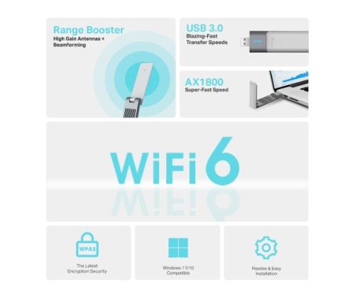 TP-Link ARCHER TX20UH AX1800 High Gain Wireless USB Adapter