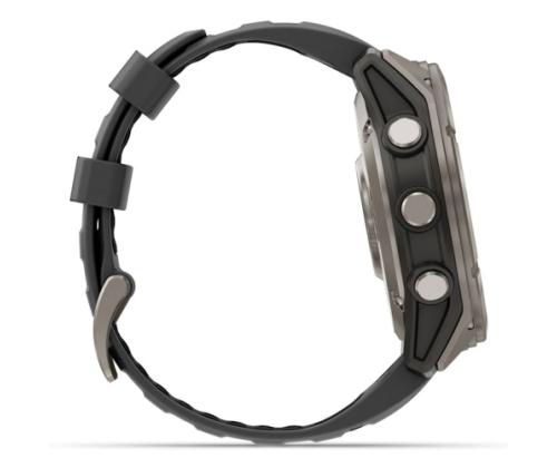 Garmin Fenix 8 Pro Smart Watch 51 mm AMOLED Sapphire, Titanium, Graphite/Black silicone band