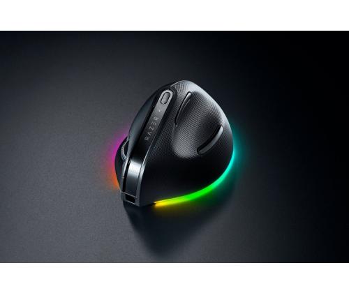Razer Pro Click V2 Vertical Ergonomic Wireless Mouse RF Wireless+Bluetooth+USB-C, 30000 DPI, Black