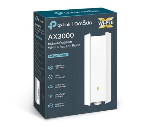 TP-Link EAP650-OUTDOOR AX3000 Indoor/Outdoor Wi-Fi 6 Access Point