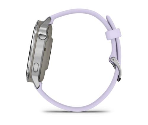 Garmin Venu 4 Smart Watch 41 mm Silver / Periwinkle Silicone Band