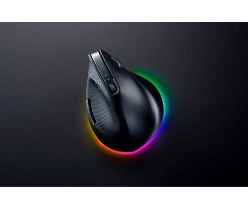 Razer Pro Click V2 Vertical Ergonomic Wireless Mouse RF Wireless+Bluetooth+USB-C, 30000 DPI, Black