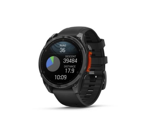 Garmin Fenix 8 Smart Watch 47 mm AMOLED Slate Gray with Black Silicone Band