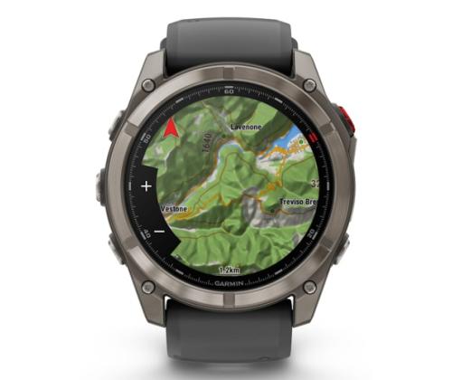 Garmin Fenix 8 Pro Smart Watch 51 mm AMOLED Sapphire, Titanium, Graphite/Black silicone band