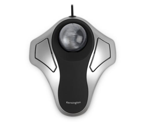 Kensington Orbit Optical Trackball Wired Mouse with trackball, Silver