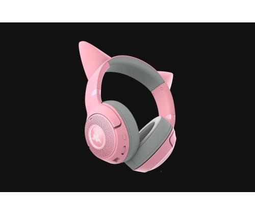 Razer Kraken Kitty V2 BT Wireless Gaming Headset, Bluetooth, Quartz