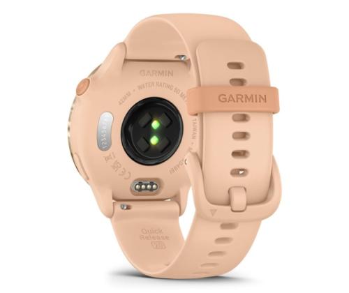 Garmin Vivoactive 6 Smart Watch 30.4 Metallic Pink Dawn with Pink Dawn Band