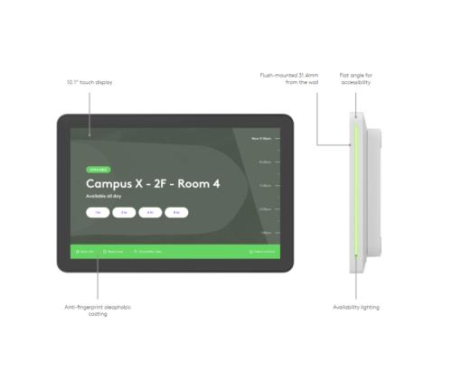 Logitech Tap Scheduler 952-000091 Meeting Room Touch Controller, 10.1'' IPS 400 cd/m2, Graphite